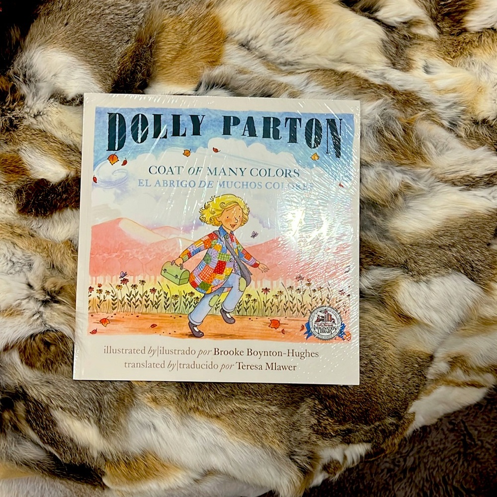 Imagination Library Dolly Parton Coat of Many Colors Book🩵Blue Ribbon Selection